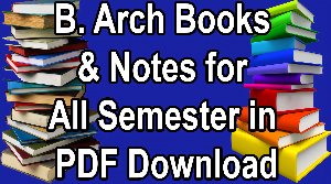 B. Arch Books & Notes for All Semester in PDF Download