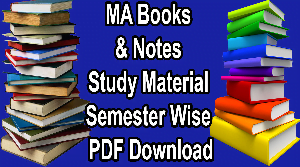 MA Books & Notes Study Material Semester Wise PDF Download
