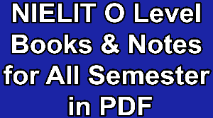 NIELIT O Level Books & Notes for All Semester in PDF