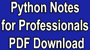 Python Notes for Professionals PDF Download