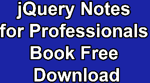 jQuery Notes for Professionals Book Free Download