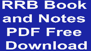 RRB Book and Notes PDF Free Download