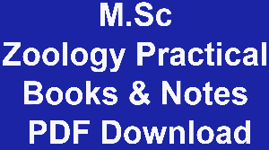 M.Sc Zoology Practical Books & Notes  PDF Download