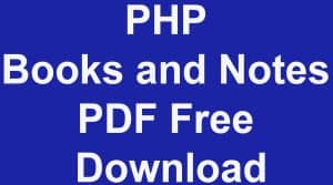 Best PHP Books and Notes PDF Free Download
