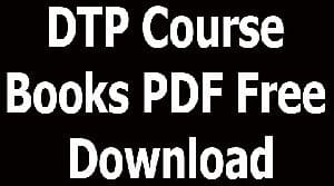 DTP Course Books PDF Free Download