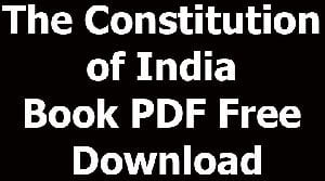 The Constitution of India Book PDF Free Download