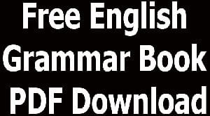 Free English Grammar Book PDF Download