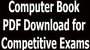 Computer Book PDF Download for Competitive Exams