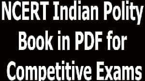 NCERT Indian Polity Book in PDF for Competitive Exams