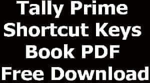 Tally Prime Shortcut Keys Book PDF Free Download