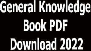 General Knowledge Book PDF Download 2024