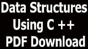 Data Structures Using C ++ PDF Download
