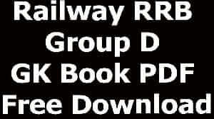 Railway RRB Group D GK Book PDF Free Download