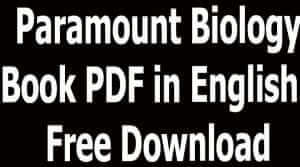 Paramount Biology Book PDF in English Free Download