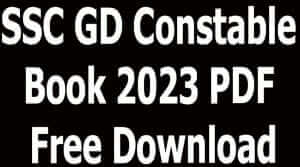 SSC GD Constable Book 2023 PDF Free Download