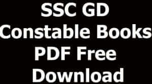 SSC GD Constable Books PDF Free Download