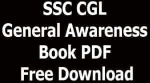 SSC CGL General Awareness Book PDF Free Download
