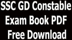 SSC GD Constable Exam Book PDF Free Download