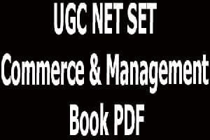 UGC NET SET Commerce & Management Book PDF