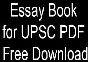 Essay Book for UPSC PDF Free Download