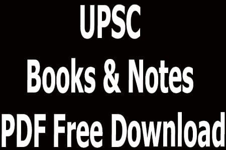 UPSC Books & Notes PDF Free Download