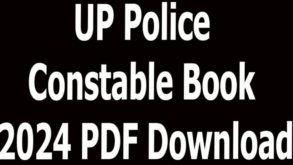 UP Police Constable Book 2024 PDF Download