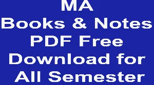 MA Books & Notes PDF Free Download for All Semester