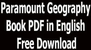 Paramount Geography Book PDF in English Free Download