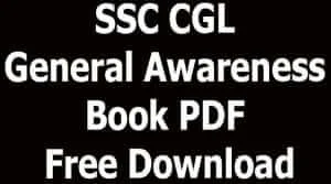 SSC CGL General Awareness Book PDF Free Download