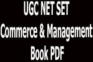 UGC NET SET Commerce & Management Book PDF
